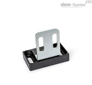 GN 4470-A2 Fixadores magnéticos Superfície magnética superior, com orifício oblongo