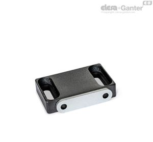 GN 4470-C2 Fixadores magnéticos Superfície magnética lateral, com furo oblongo