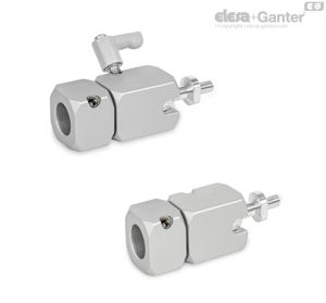 GN 487-A-S Abrazaderas de montaje con rótula giratoria Con agujero axial, con rosca externa