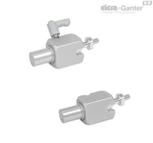 GN 487-W-S Abrazaderas de montaje con rótula giratoria Con perno, con rosca externa