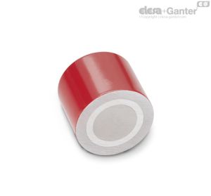 GN 52.3-RT Ímanes de retenção Vermelho, lacado
