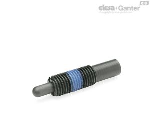 GN 611-L Posicionadores de muelle Acero, carga del muelle estándar
