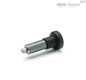 GN 613-NI Posicionadores Acero inoxidable con pomo de plástico
