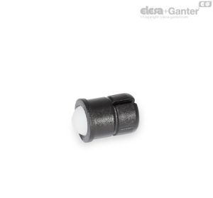 GN 614.5-KD Posicionadores de muelle Carcasa y bola de plástico