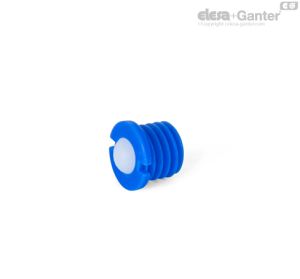 GN 616.2-KD Posicionadores de muelle Carcasa de plástico, bola de plástico