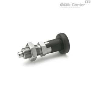 GN 617.1-NI Posicionadores Acero inoxidable con pomo de plástico