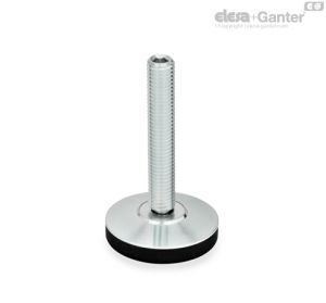 GN 6311.4-R Leveling Feet With plastic cap, non-gliding