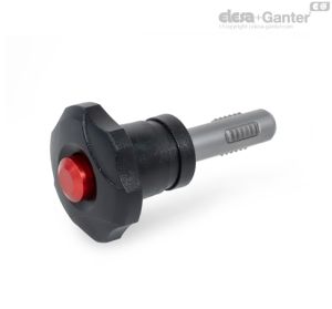 GN 6336.9-N Pomos en estrella de liberación rápida Acero inoxidable