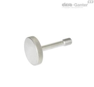 GN 653.2-NI Pomos moleteados Acero inoxidable