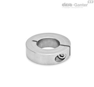 GN 706.2-NI Anillos de fijación semipartidos Acero inoxidable