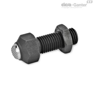 GN 709.3-R Tornillos de apriete Superficie de contacto dentada