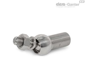 GN 71802.1-NI Juntas esféricas axiais em aço inoxidável