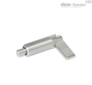 GN 721.5 Posicionadores de muelle por palanca de acero inoxidable