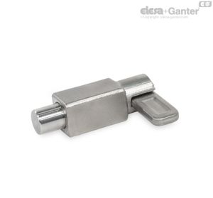 GN 722.4-A4-RP-L Posicionadores Acero inoxidable, con posición de bloqueo, con palanca