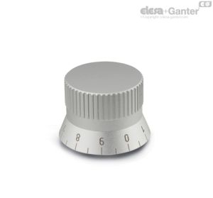 GN 723.4-S Pomos de control con escala de 0...9, 20 graduaciones