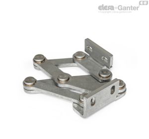 GN 7231-L Bisagra multiarticulada Escuadra de fijación izquierda
