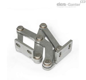 GN 7233-R Bisagra multiarticulada Escuadra de fijación, derecha