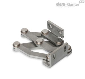 GN 7237-L Bisagra multiarticulada Escuadra de fijación izquierda