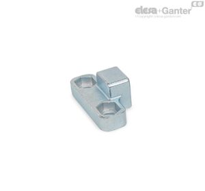 GN 724.10-ZB Contrapiezas Zincado, pasivado azul
