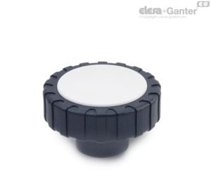 GN 7336-ST Pomos moleteados / tornillos moleteados con rosca hembra, acero