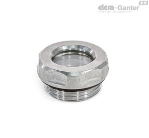 GN 743.10-B Stainless Steel Oil Sight Glasses Without reflector