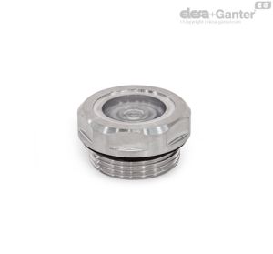 GN 7440 Stainless Steel Oil Sight Glasses Seal FPM (Viton®)