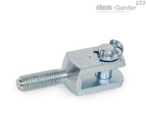 GN 754-KL Cabeça de forquilha pino com clip de retenção KL