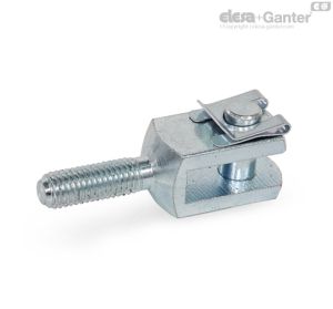 GN 754-SL Cabeça de forquilha com pino e anilha de retenção SL