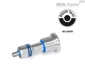 GN 8170-VH Posicionadores Diseño higiénico del lado del pomo y el pasador (higiene total)