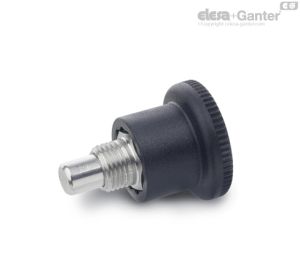 GN 822-NI Mini posicionadores de muelle de acero inoxidable