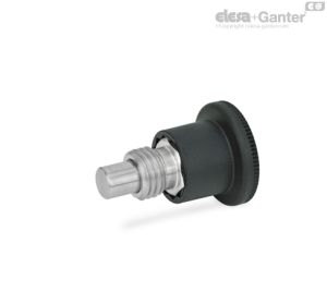 GN 822.10-B Mini posicionadores Sin posición de bloqueo, con pomo de plástico