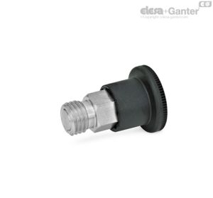 GN 822.10-C Mini posicionadores Con posición de bloqueo, con pomo de plástico