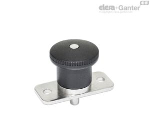 GN 822.12-B Mini posicionadores Sin posición de bloqueo, con pomo de plástico