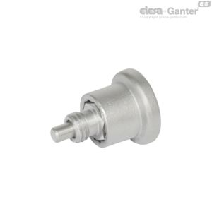 GN 822.7-NI Mini posicionadores de muelle de acero inoxidable