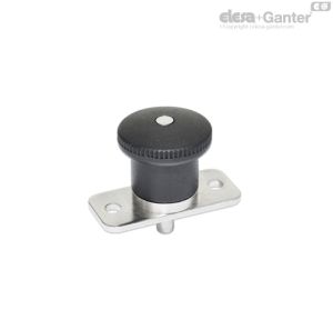 GN 822.9-B/C Mini posicionadores con pomo de plástico