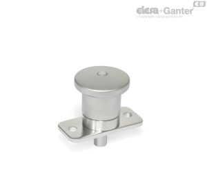GN 822.9-BN/CN Mini posicionadores el pomo de acero inoxidable