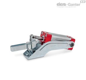 GN 860-AP Bridas de accionamiento neumático Brazo de sujeción en horquilla, con dos arandelas embridadas
