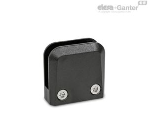 GN 939-FB Abrazaderas de soporte para paneles Abrazadera de superficie con pin de centrado