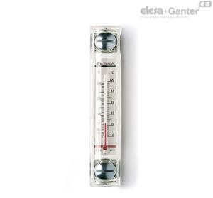 HCX/T-AR Level indicators with thermometer Zinc-plated steel screws, NBR packing ring