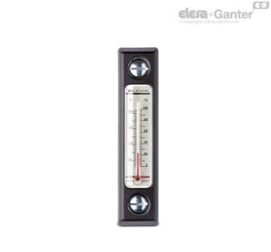HCX/T-AR-PT Level indicators with thermometer and protection frame Zinc-plated steel screws, NBR packing ring