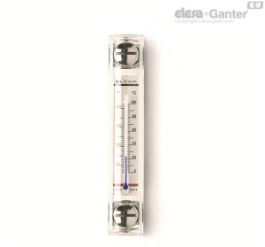 HCX/TB-AR-SST Level indicators with thermometer AISI 303 stainless steel screws, FKM packing ring, bulb with blue colour liquid