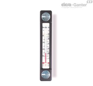 HCZ/T-AR-PT Level indicators with thermometer and protection frame Zinc-plated steel screws, nuts and washers