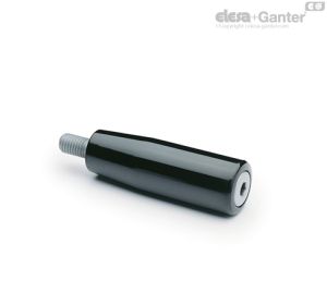 I.281+x Empuñaduras giratorias de dos volúmenes Eje de acero cromado
