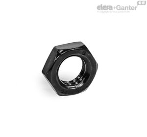 ISO 4035-BT Tuercas hexagonales de forma baja Acero, pavonado