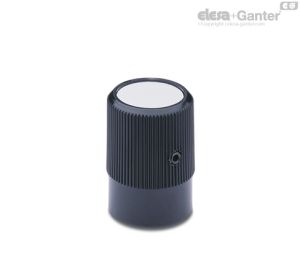 IZP. Pomos de control moleteados ciego