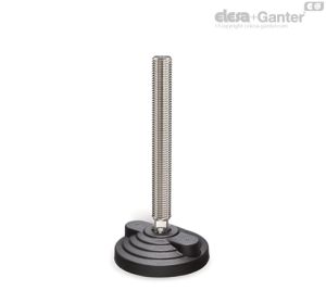 LVQ.F-AS-SST Levelling feet for ground mounting With no-slip disk