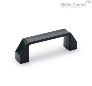 M.443-SH Asas de montaje frontal Poliamida, para tornillos de cabeza avellanada