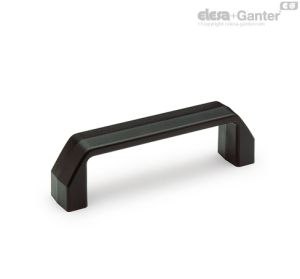 M.543-N Asas de montaje frontal Tecnopolímero (polipropileno). Casquillo de latón, agujero ciego roscado.