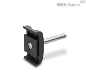 MPG-2T-P Grampos para guias Para guias trapezoidais, com pino e porca