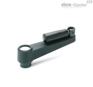 MT+IR Manivelas Empuñadura abatible, núcleo perforado